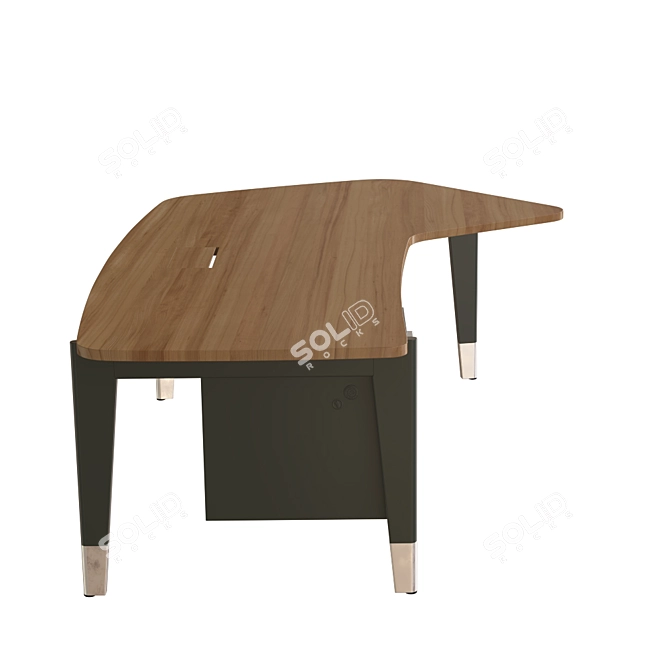 Vintage Prouve Bureau 3D model image 2