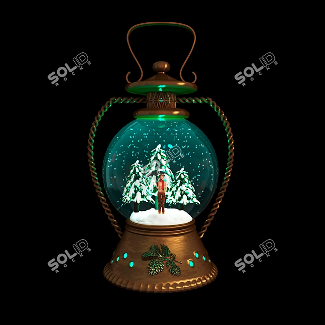 Narnia Snow Globe Lamp 3D model image 1