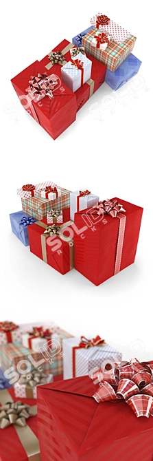 Title: Festive Boxes: Perfect Gifts for Every Occasion 3D model image 2