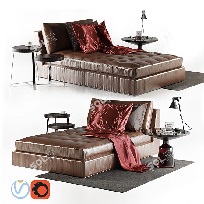 Exclusif Lounge: Elegant Comfort 3D model image 1