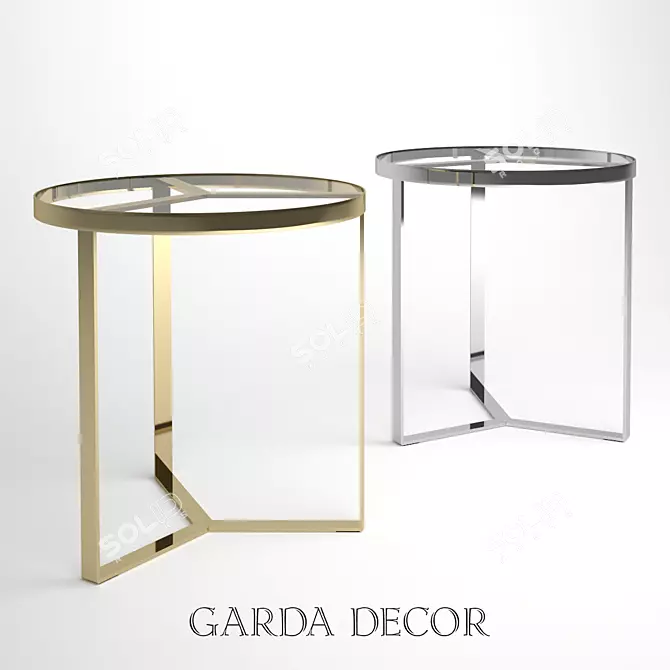 Garda Decor Magazine Table 3D model image 1