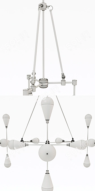 Triad & Dyad Lighting Set - Elegant and Versatile 3D model image 3