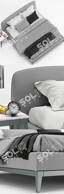 Timeless Elegance: Olivier Bed by Flou 3D model image 2