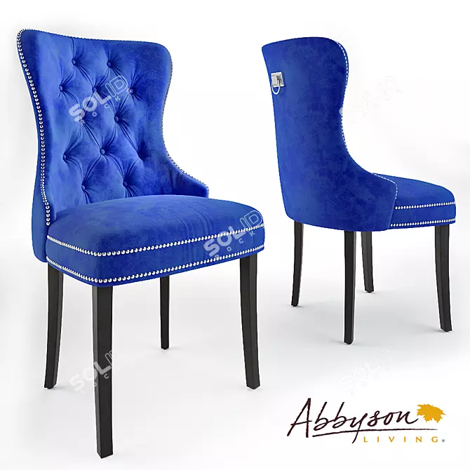 Elegant Versailles Dining Chair 3D model image 1