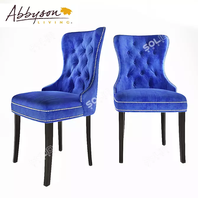 Elegant Versailles Dining Chair 3D model image 2