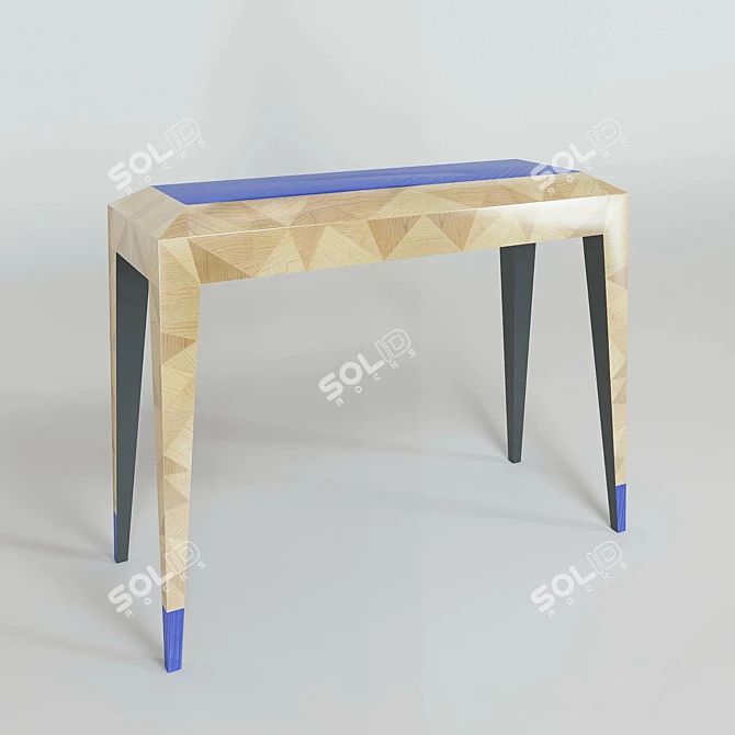 Modern Triangular Console Table 3D model image 1