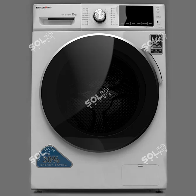 Efficient Vray Washing Machine 3D model image 2