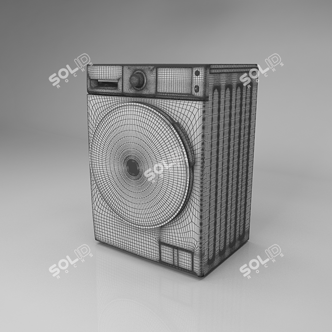 Efficient Vray Washing Machine 3D model image 3