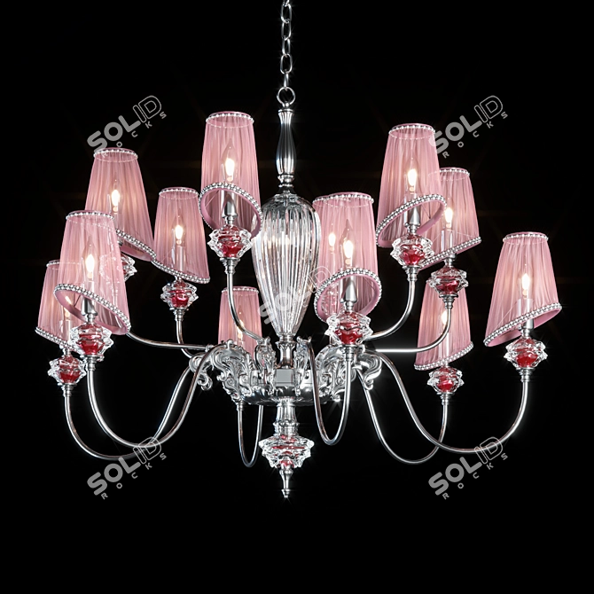 Ametista Chandelier Il Paralume Marina 3D model image 1