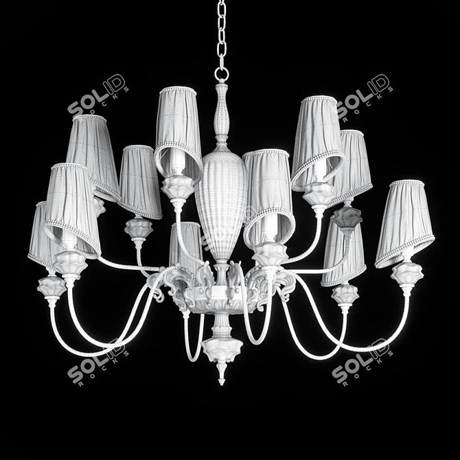 Ametista Chandelier Il Paralume Marina 3D model image 3
