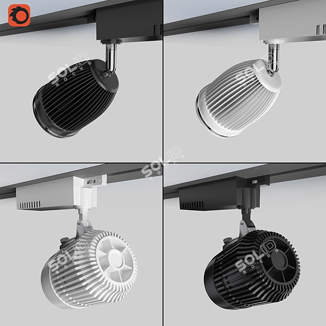 Neolight Track Light Kit - Illuminate with Style! 3D model image 2