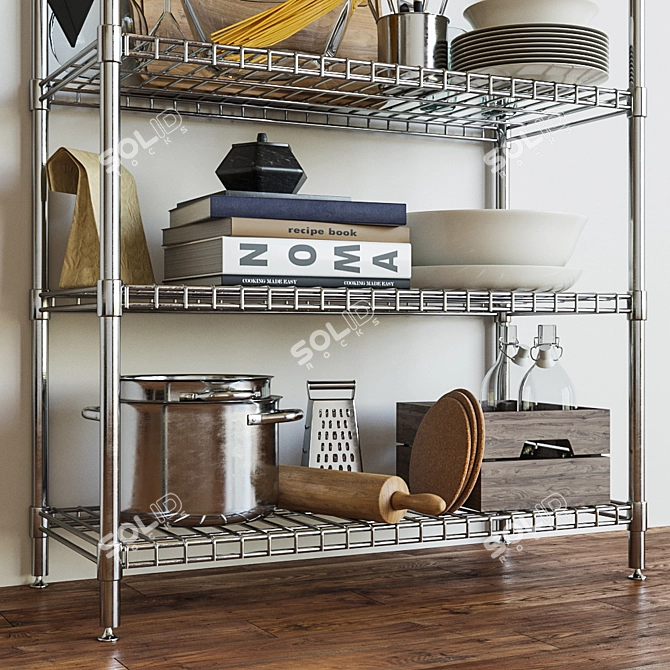 OMAR Shelving Section with Corona Renderer 1.5 hotfix 2 3D model image 2