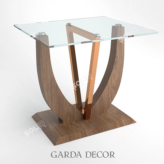 Garda Decor Magazine Table 3D model image 1