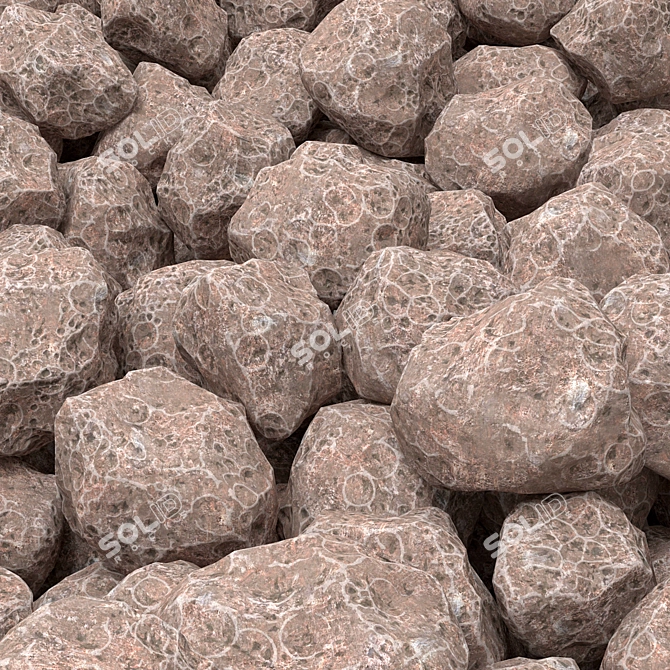 Rockstone: High-Quality 3D Polygon Mesh 3D model image 2