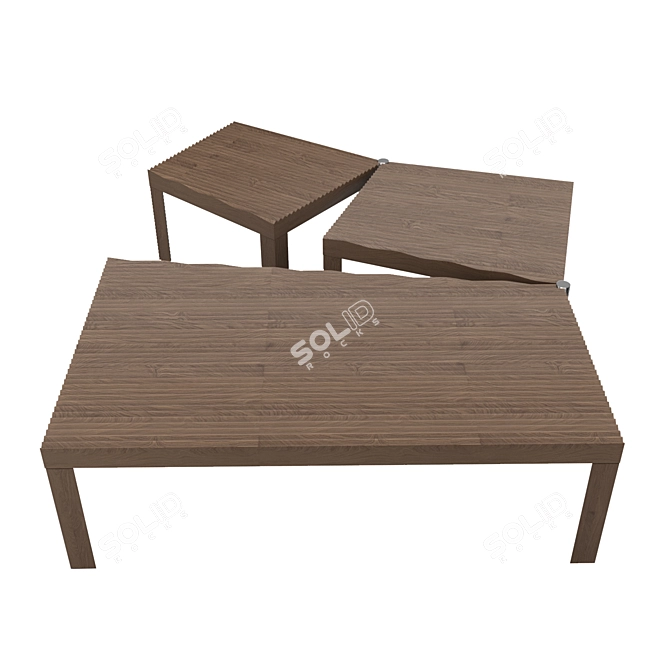 Campo Arato Transformable Oak Table 3D model image 2