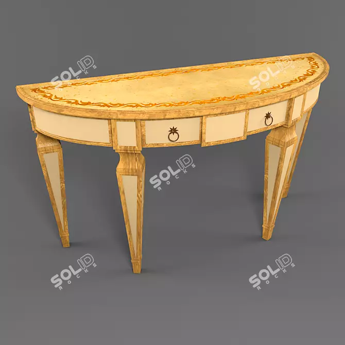 Sleek Modern Table 3D model image 1