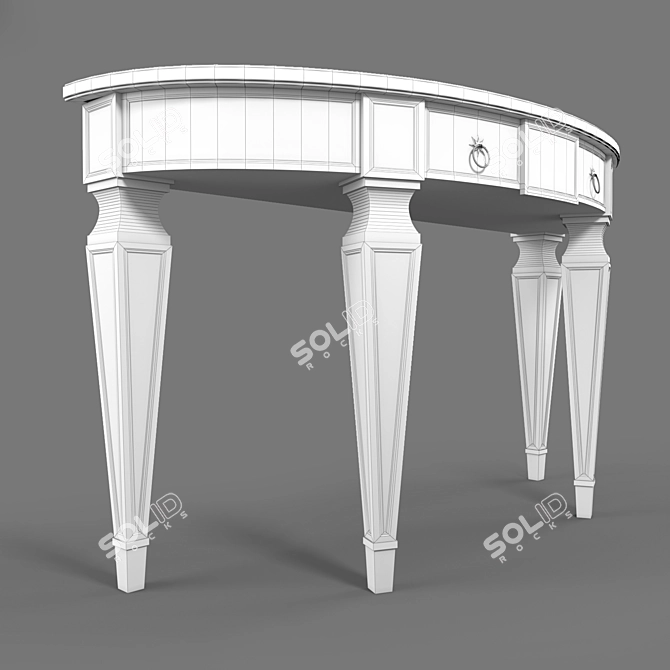 Sleek Modern Table 3D model image 3