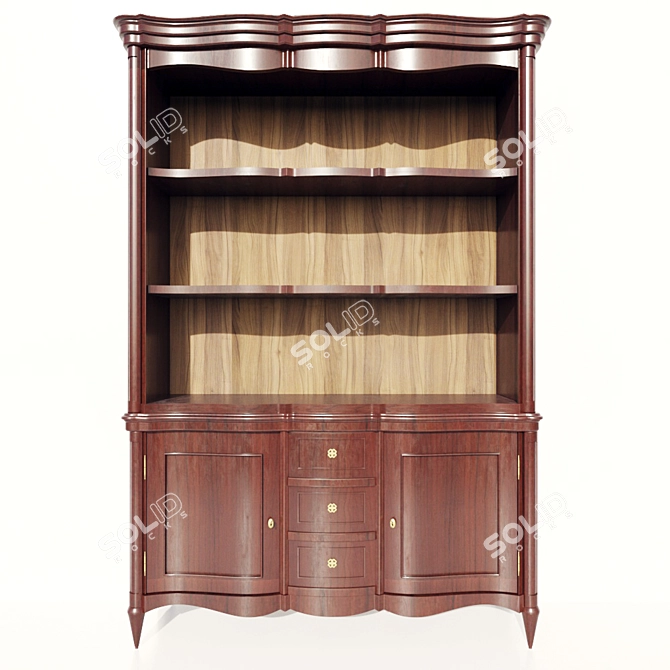 Aspen Collection: Marioni Bookcase 3D model image 2