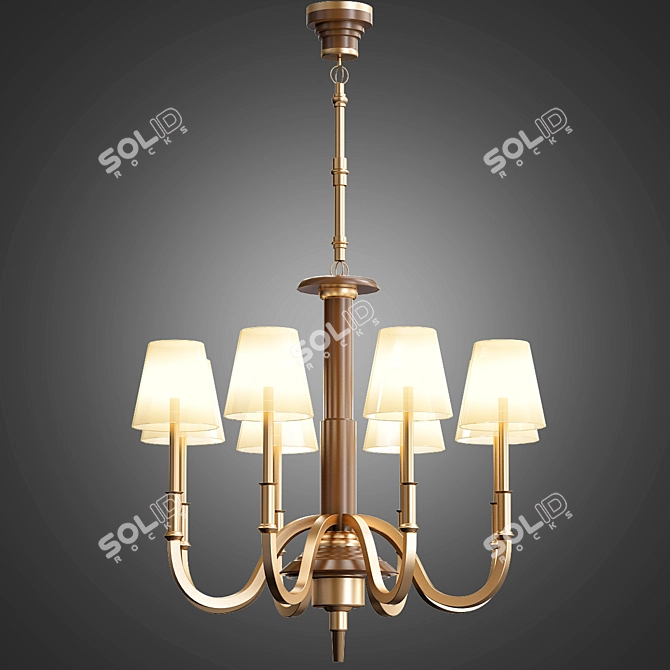 Carmen Crystal Chandelier 3D model image 1