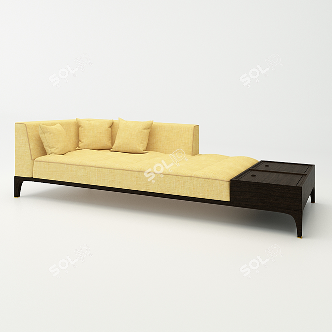 Italian Design: Ceccotti Collezioni Gio Day Bed 3D model image 2