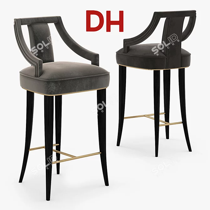 Elevate your space with EANDA Bar & Counter Chair 3D model image 1