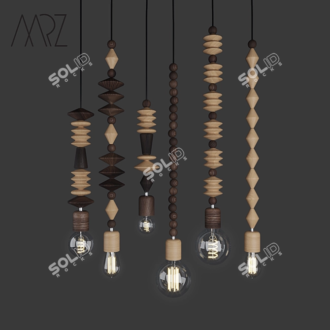 Marz Dezigns Pendant Lamp Set 3D model image 1