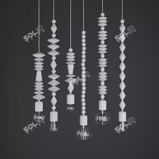 Marz Dezigns Pendant Lamp Set 3D model image 2