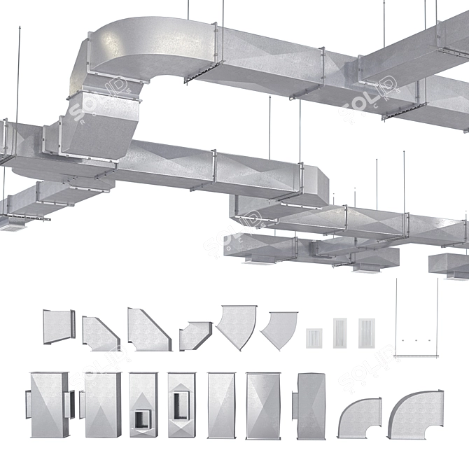 High-Efficiency Ventilation System 3D model image 1