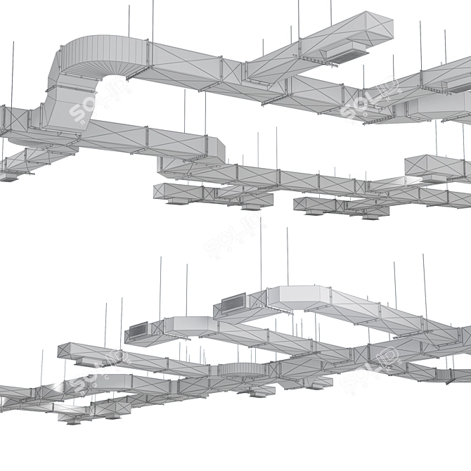 High-Efficiency Ventilation System 3D model image 3