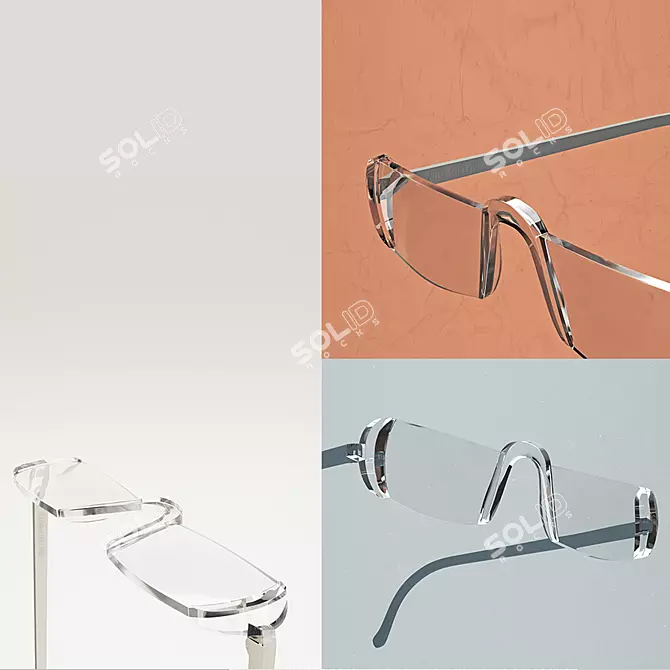 ALM-Optic Glasses: High-Quality Eyewear 3D model image 2
