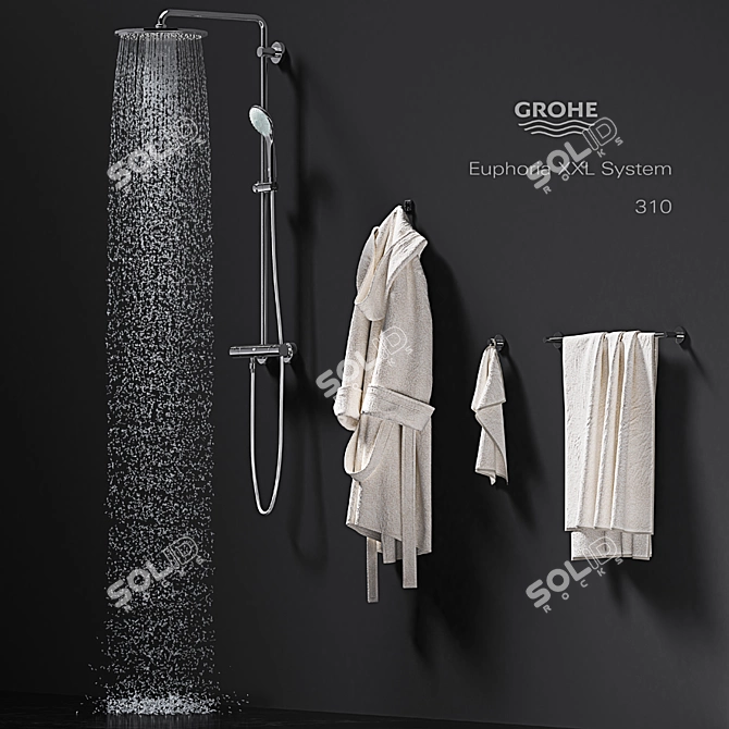 GROHE Blissful Bath Set 3D model image 1