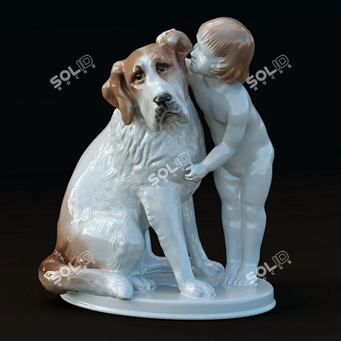 Secret Treasure: Porcelain Sculpture 3D model image 1