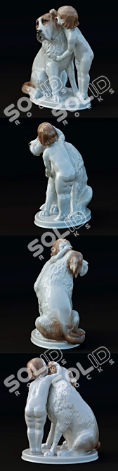 Secret Treasure: Porcelain Sculpture 3D model image 2