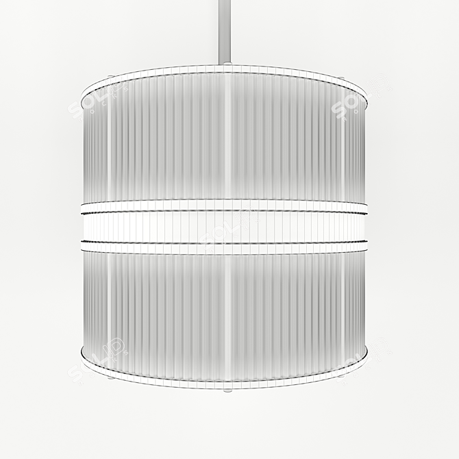 Modern Allen Large Pendant 3D model image 2