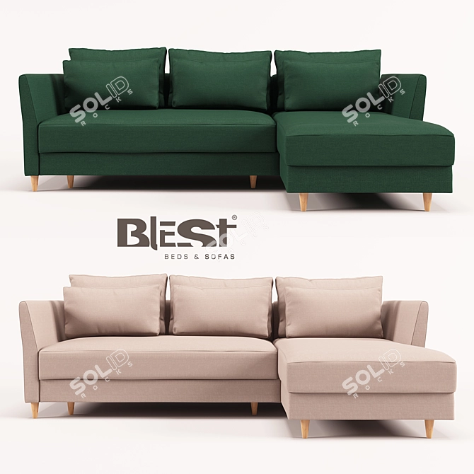 Blest TM Atari Corner Sofa 3D model image 1