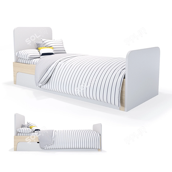 Cozy Wonderland Children's Bed 3D model image 1