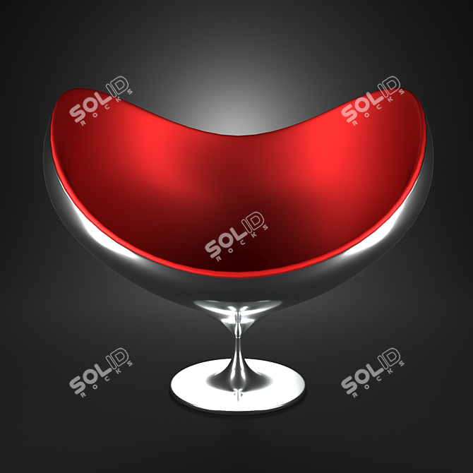 Elegant Love Chair: Luxurious Comfort 3D model image 2