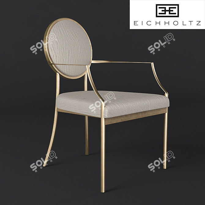 Elevate your dining experience with Eichholtz's exquisite chairs 3D model image 2