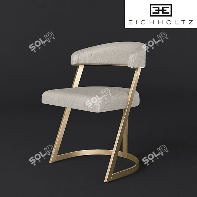 Elevate your dining experience with Eichholtz's exquisite chairs 3D model image 3