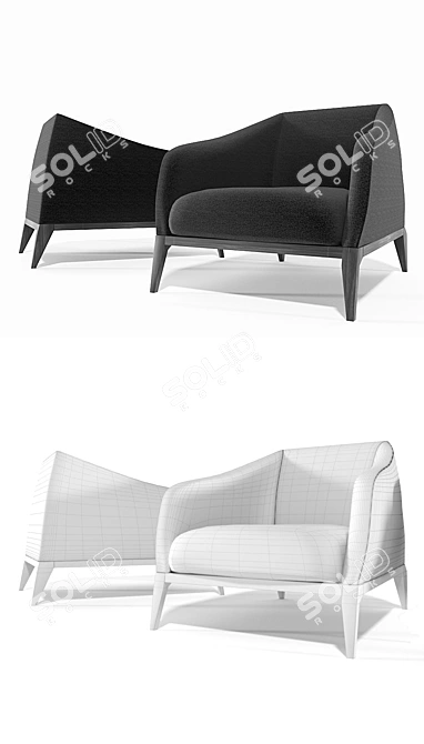 Artists' Choice Armchair 3D model image 3