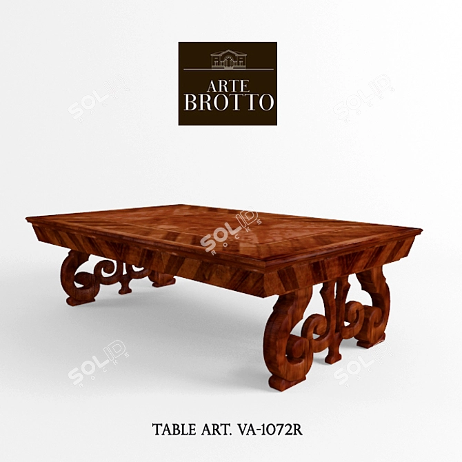 Artistic BROTTO Table: VA 1072R 3D model image 1