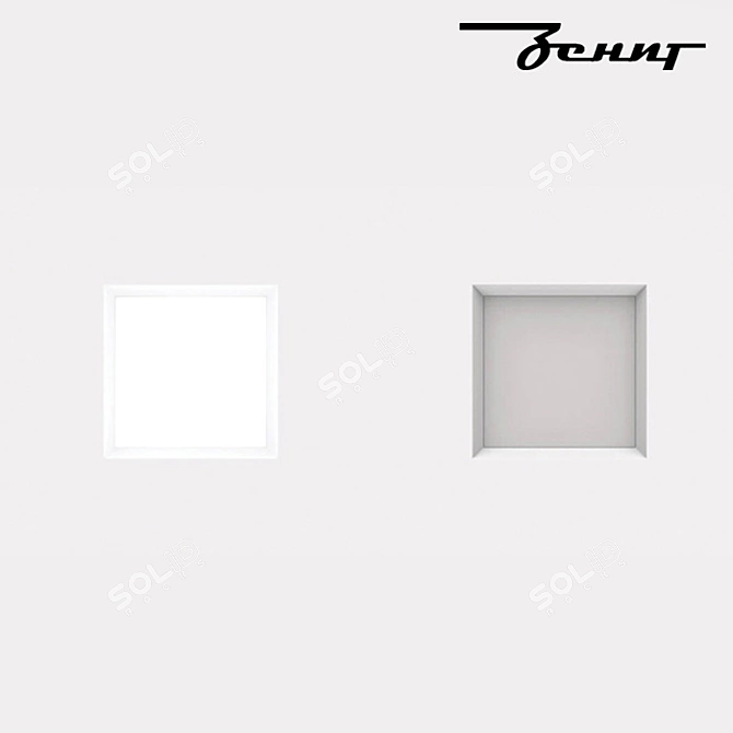 Zenit STP A25 200x200 LED Ceiling Lights 3D model image 2