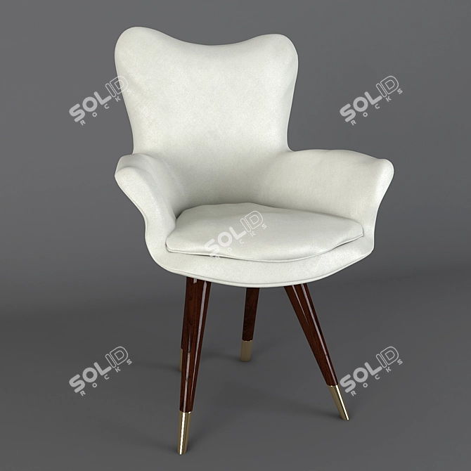 Modern Comfort: Sleek Chair Design 3D model image 2