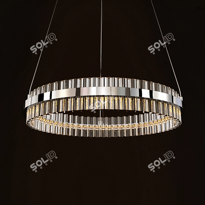 Crystal Halo Pendant Light | DeLight Collection 3D model image 1