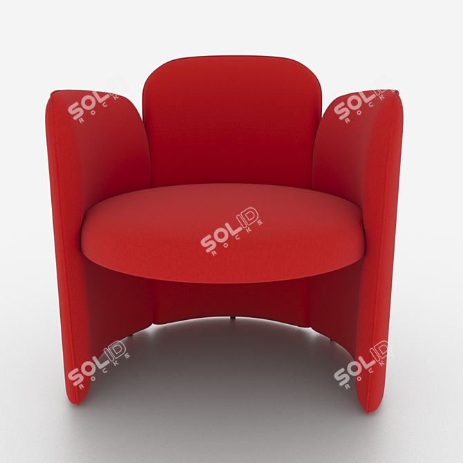 Elegant Josephine Chair by Moroso 3D model image 2