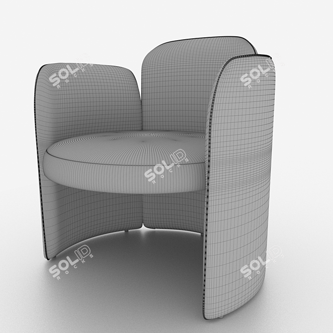 Elegant Josephine Chair by Moroso 3D model image 3