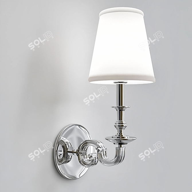 Elegant Lapeer Wall Sconce 3D model image 1