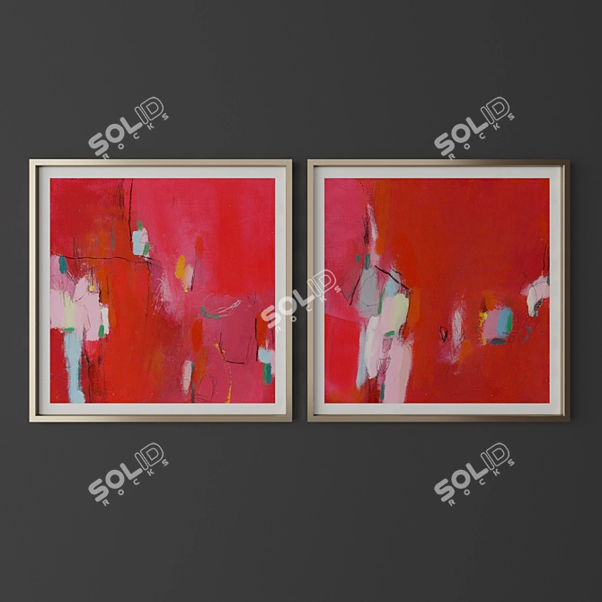 Contemporary Art Collection - 12 Pieces 3D model image 3