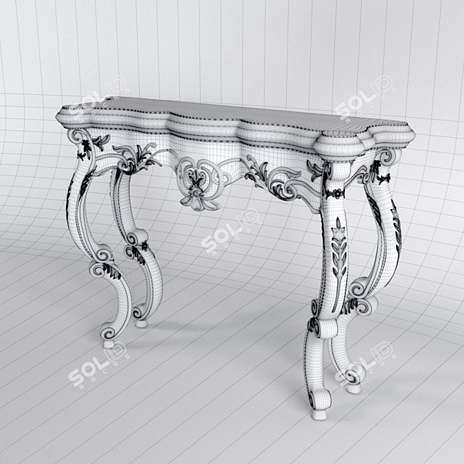 Elegant Console Table - 9407347 3D model image 2