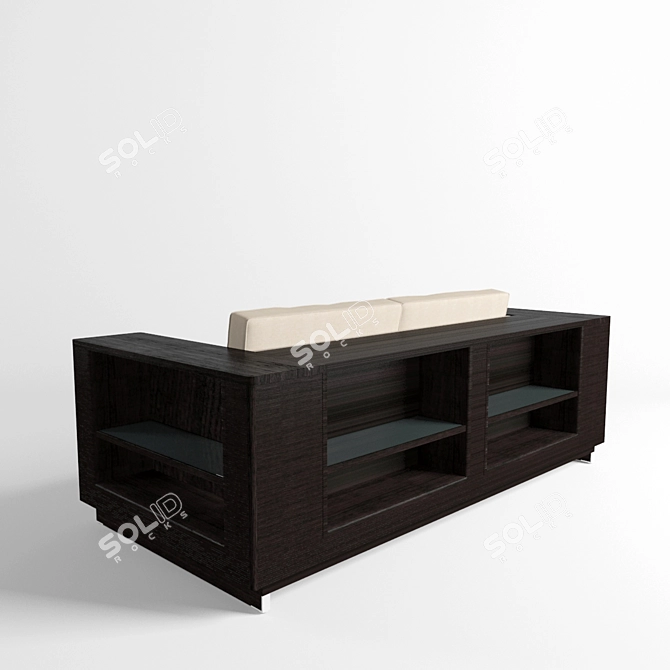 Elegant Ceccotti ICS Sofa 3D model image 2